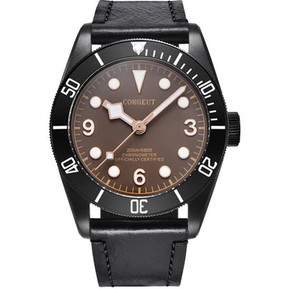 Luxury NH35A Corgeut 41mm Automatic Men Watch PVD Case Sapphire Military Male 10BAR wim Watches Luminous Mechanical WristWatches