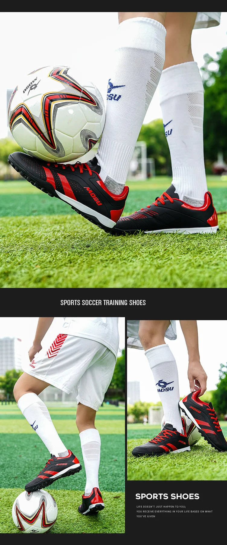 Novas Chuteiras de Futebol para Homem e Mulher, Sapatilhas Desportivas de Interior e Exterior com Pitons Longos e Pitons Partidos para Tapete de Treino de Futebol