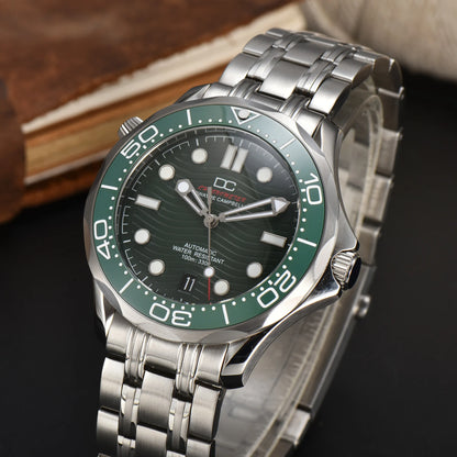 DWAYNE CAMPBELL Top Luxury NH35 Men's Automatic Mechanical Watch Ceramic Bezel Waterproof Classic Business Wristwatch