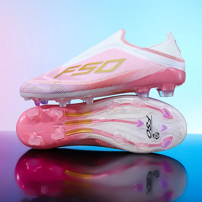 New Men's Football Boots, Non-Slip Outdoor Sneakers, Match Grass Cleats, High-Quality Soccer Shoes, Futsal, Hot-Selling High-Top Light Boots
