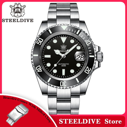 SD1953 Steeldive Brand 2022 Men Mechanical Wristwatch 41mm Stainless Steel Men Watch NH35 Sapphire Glass Men Watches