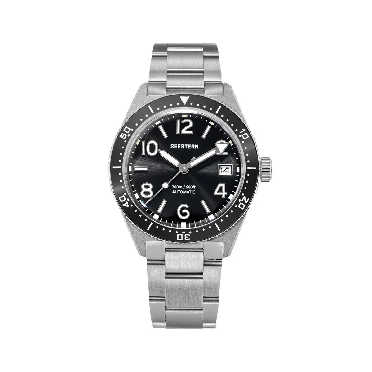 Sugess Diveing Watch of Men Automatic Mechanical Wristwatches 20ATM Waterproof Sapphire NH35A Movement BGW9 Luminous New S434-2