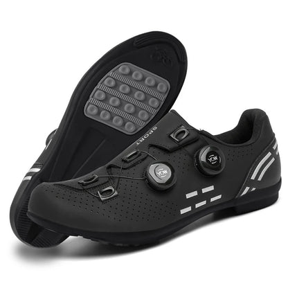 Lock-Free Cycling Shoes, Flat Pedal Shoes for Men, Bike Cleat Sneakers, MTB Bicycle Biking Shoes for Women, Breathable Indoor Boots