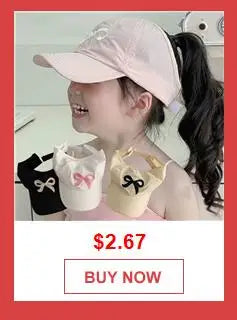 Cappellino estivo da ragazza con coda alta, visiera parasole ad asciugatura rapida, cappellino da baseball per bambini senza visiera, cappellino regolabile da ragazza in colori pastello