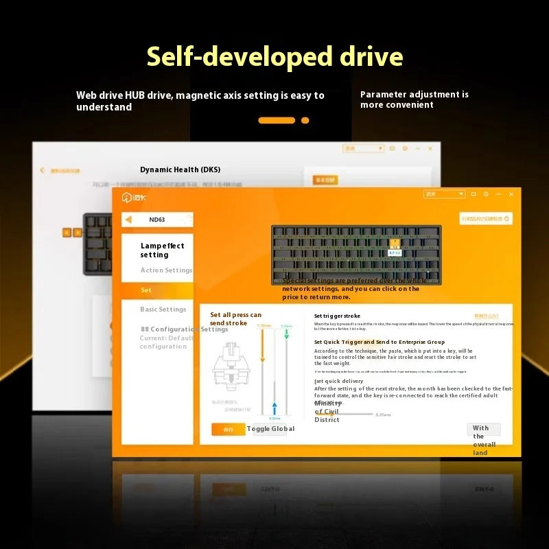 Irok Nd63 Pro Mechanical Keyboard Wired Magnetic Switch Hotswap RGB E-Sports Customize Keyboard For Accessories Office Gaming