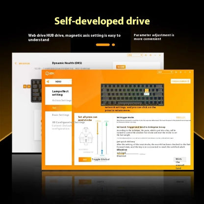Irok Nd63 Pro Mechanical Keyboard Wired Magnetic Switch Hotswap RGB E-Sports Customize Keyboard For Accessories Office Gaming