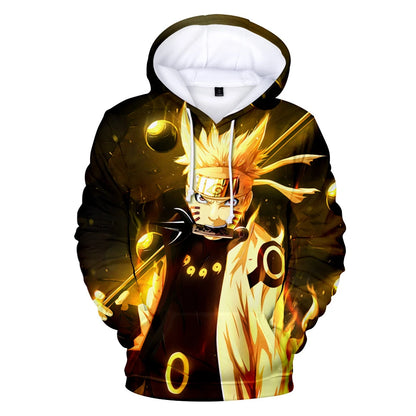 New Naruto Hoodies Character Suit 3D Digital Color Printed Hoodie Sports and Leisure Pullover Hooded Sweatshirt for Men Women