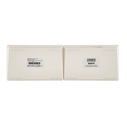 Teclado mecánico inalámbrico EPOMAKER Split70 QMK/VIA 70% con diseño dividido, conexión cableada/BT/2.4Ghz y perilla programable, modificador Mac