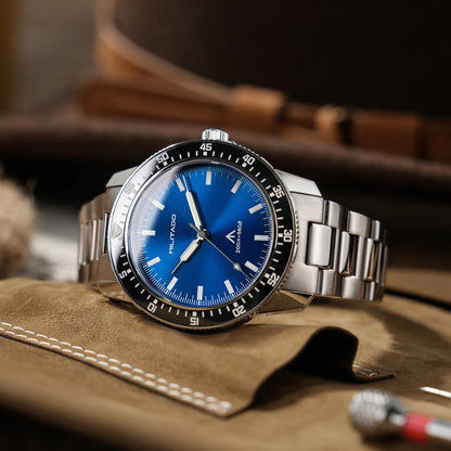 MILITADO ML25 Quartz Dive Watch VH31 Sweep Second Sapphire Crystal 200M Waterproof BGW9 Lume Ceramic Bezel Men Watch
