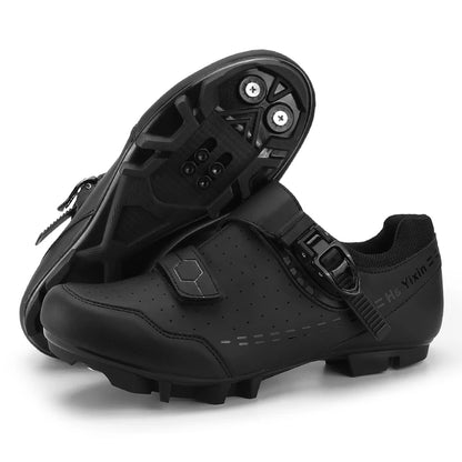 Mountain Bike Shoes Men's Cycling Shoes Quick Ratchet Buckle Compatible with SPD System Pedal for Indoor Outdoor Women MTB Shoes