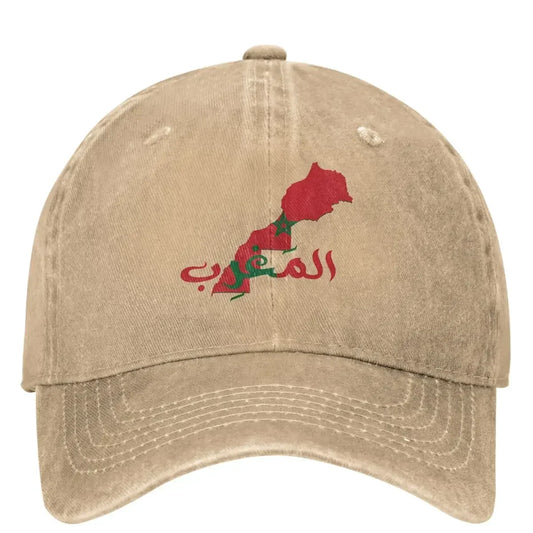Morocco Map And Flag Casual Baseball Cap Spring Trucker Hat Hot Sale Hunting Camping Hip Hop Hats Female Male Baseball Caps