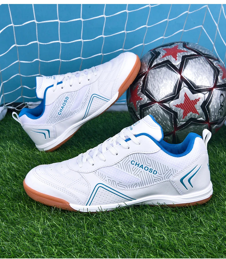 Men's Professional Soccer Cleats Anti-Slip Futsal Training Cleats Wear-Resistant Ultralight Outdoor Indoor Unisex Sneakers