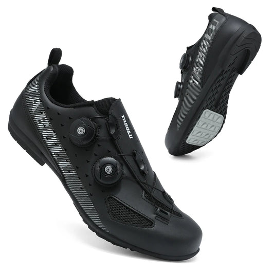 Lock-Free Cycling Shoes Flat Pedal Shoes Men Bike Cleat Sneaker MTB Bicycle Biking Women Breathable Indoor Boots