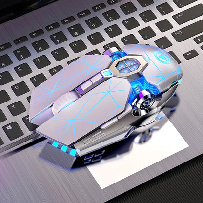 Rato Gaming Profissional Novo 3200dpi 7 Botões Retroiluminado Rato para Computador com Suporte para Definição de Macros Mecânico com Fio Silencioso