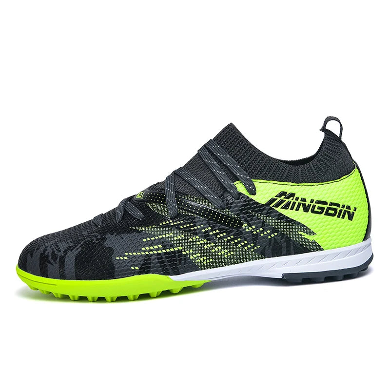 Botas de fútbol de césped profesionales para hombre, botines de fútbol con malla transpirable, zapatillas de fútbol juveniles antideslizantes, sneakers masculinas Society Chuteira