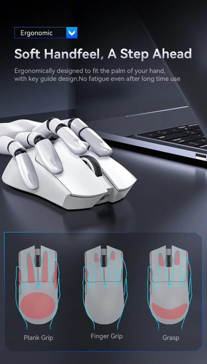 ATTACK SHARK X11 Lightweight Wireless Gaming Mouse with RGB Backlight Charging, Up to 22K DPI, PAW3311 Optical Sensor, HUYU Switch