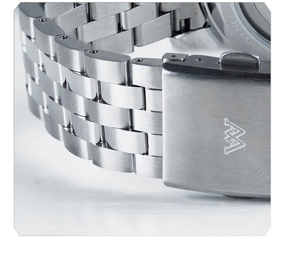 WM Watch Automatic Mechanical Watches NH35 Anti-reflective 200 Water Resistant Sapphire Crystal Welly Merck Watch WM206
