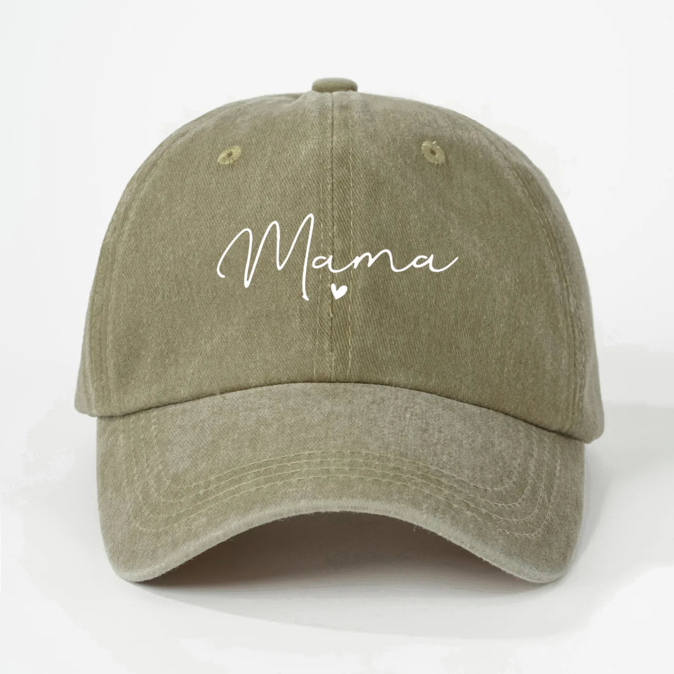 New Printed heart-shaped letters "mama" are fashionable and versatile baseball caps that are suitable for daily outdoor casual w