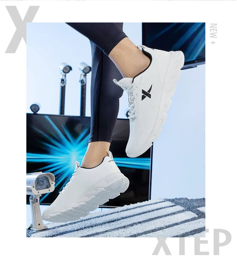 Xtep running shoes for men 2021 winter street casual men's sports shoes, wear-resistant support cushioning sneakers 879419110080