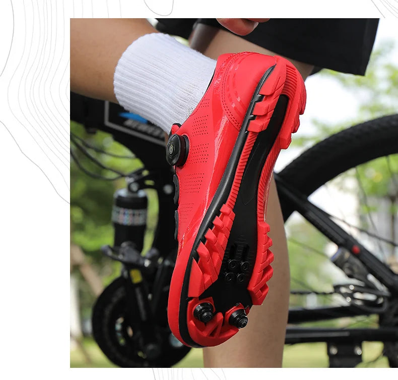 Scarpe da ciclismo da uomo e da donna per bici da strada, competizione e velocità, scarpe sportive da ciclismo autobloccanti con tacchette SPD