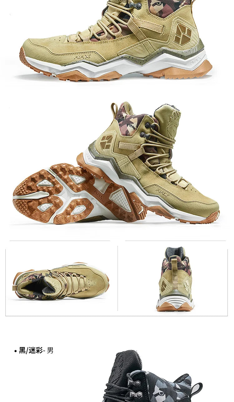 RAX Women Hiking Boots Waterproof Trekking Shoes Lightweight Mountain Climbing Boots Antislip Outdoor Sports Shoes Tourism