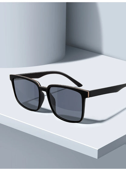 CAPONI Men's Sunglasses Polarized Classic Design Eyewear Protect Eyes Black Shades For Male Outdoor Driving Sun Glasses CP6199