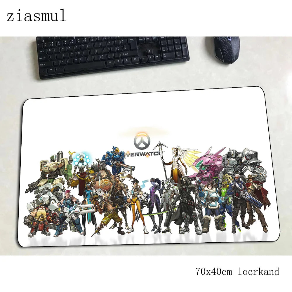 Overwatch mouse pad Gorgeous Computer Mat 70x40cm gaming mousepad large XL mouse pad keyboard games PC gamer desk