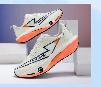 Men Running Shoes Specialty Carbon Plate Sports Marathon Breathable Lightweight Women Comfortable Nonskid Chunta Sneakers