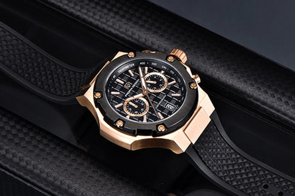 Orologi al quarzo da uomo PAGANI DESIGN – Cronografo sportivo di lusso, impermeabile, dotato di lancette luminescenti e vetro zaffiro con trattamento antiriflesso