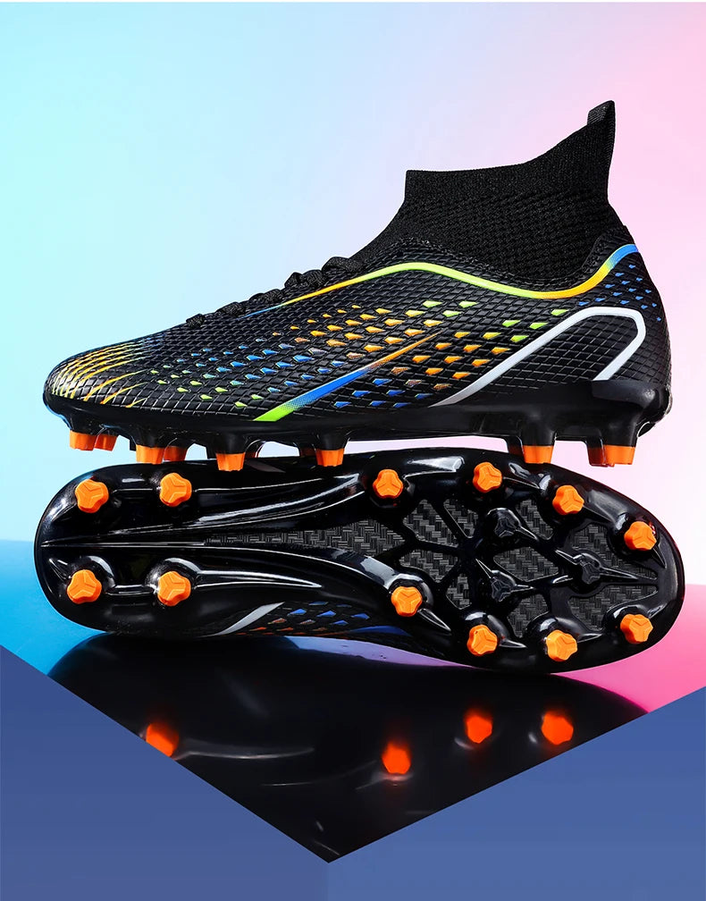 New Men's Soccer Shoes Professional Football Boots Turf Futsal Match Grass Unisex Outdoor Training Soccer Cleats Non-Slip Breathable