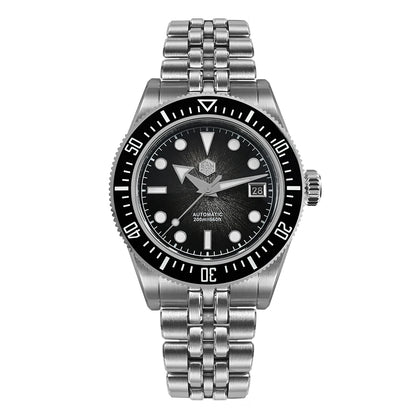 Orologio subacqueo di lusso da uomo San Martin 40mm, Miyota 9015, quadrante smaltato sunburst, automatico meccanico, impermeabile 200m, SN0148