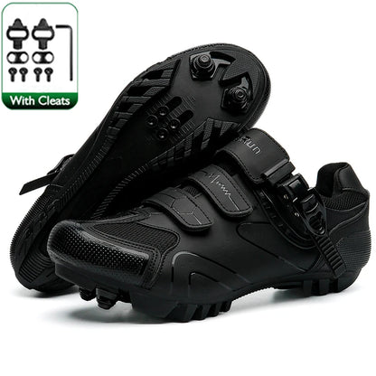 Primavera 2025, scarpe da ciclismo MTB con tacchette da uomo, scarpe sportive in carbonio, velocità, corsa in montagna, scarpe da mountain bike