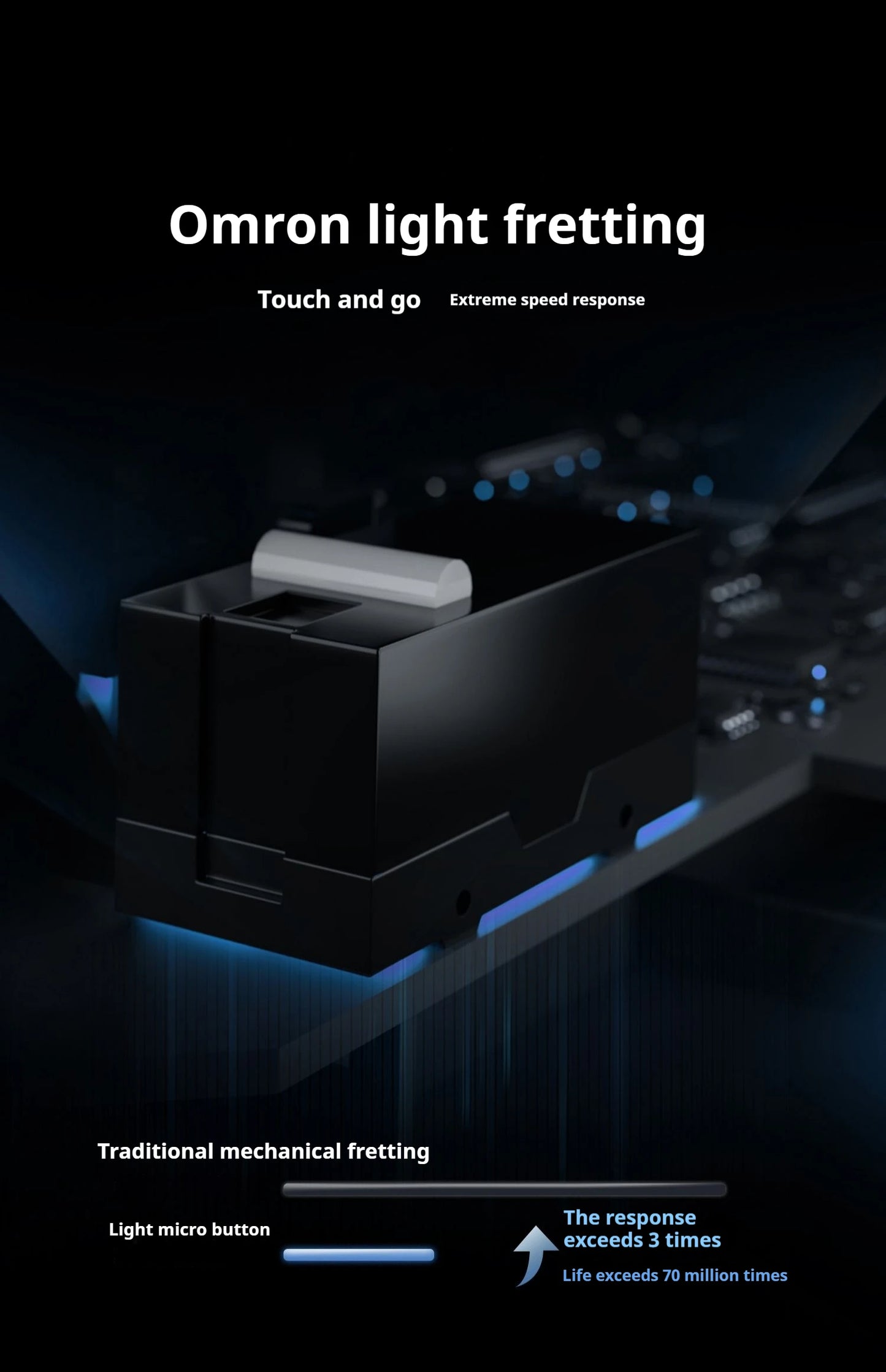 Mouse gaming wireless ATK Z1 Pro Max Ultra con piedini personalizzati, PAW3950, Ultra Smart Speed Wireless, polling rate 8k, latenza ridotta 0.39ms