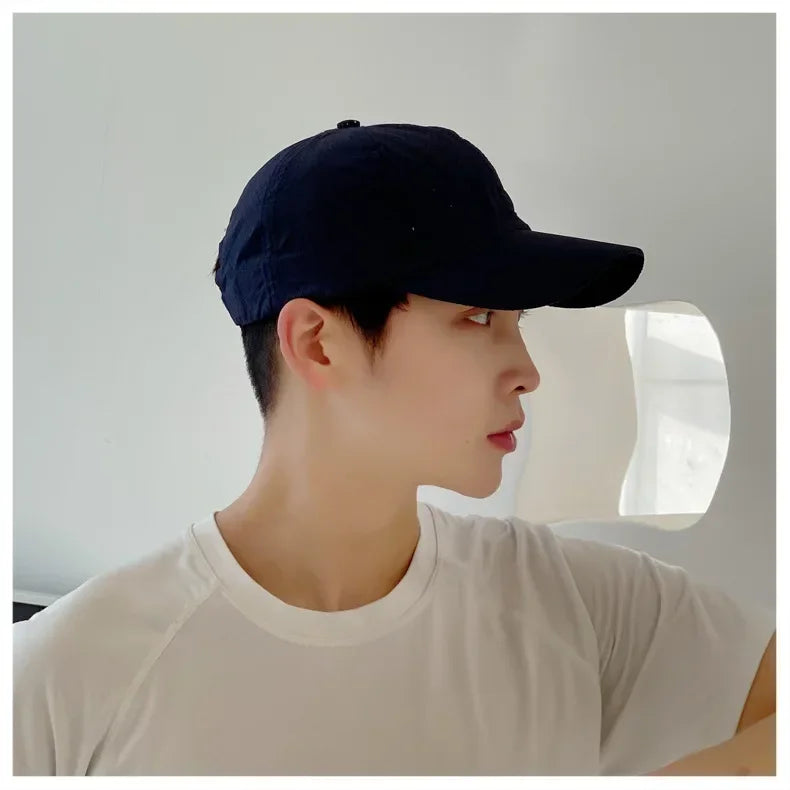 Fashion Design Running Cap Thin Quick Drying Breathable Duck Tongue Outdoor Men's Sun Summer Fishing Avisor Baseball Cap