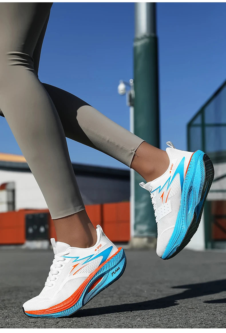 Men's Sports Running Shoes Marathon Air Cushion Breathable Lightweight Comfortable Women's Outdoor Athletic Sneakers Jogging Tennis