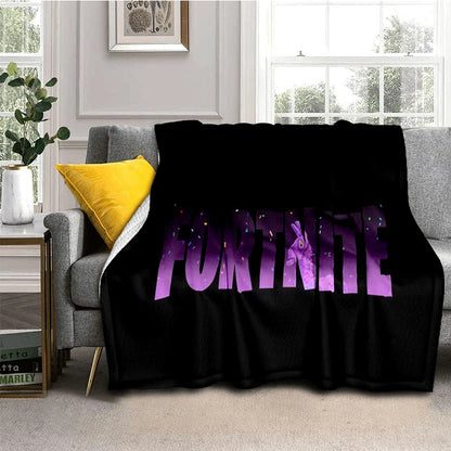 Coperta in flanella 3D F-Fortnites Cartoon Game, morbida e calda, per camera da letto, soggiorno, letto, viaggio, campeggio, picnic e regalo