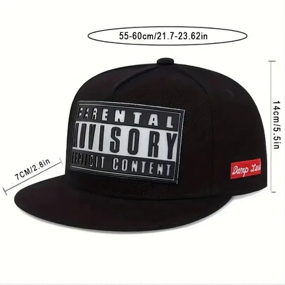 Flat Bill Visor Trendy Patch Snapback-kasket Hip Hop Color Block Baseballkasket Unisex Letvægts solbeskyttelse Dad Hats til kvinder og mænd