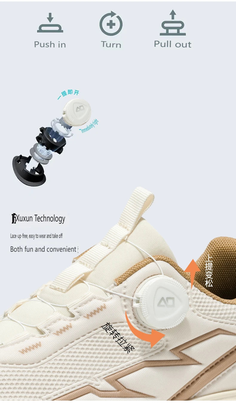 Scarpe da running da uomo primavera/estate, scarpe da trekking outdoor resistenti all’usura con chiusura BOA, stile sportivo e casual traspirante