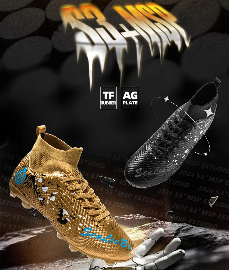 New Men's Professional Soccer Shoes Non-slip Football Boots Unisex Breathable Futsal Sports New Cleats Drop Shipping Ultralight