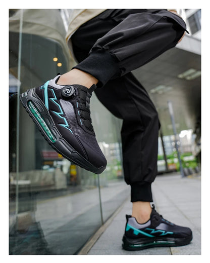 Scarpe da running da uomo primavera/estate, scarpe da trekking outdoor resistenti all’usura con chiusura BOA, stile sportivo e casual traspirante