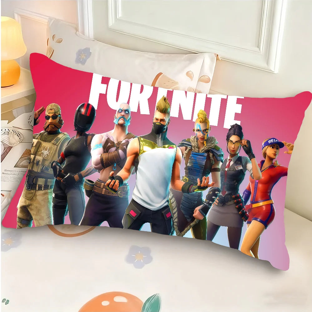 Game F-FORTNITE COOL BIRTHDAY Cushion Cover Rectangle Pillowcase Printed Bedside Sofa Room Home Decoration Pillowcase