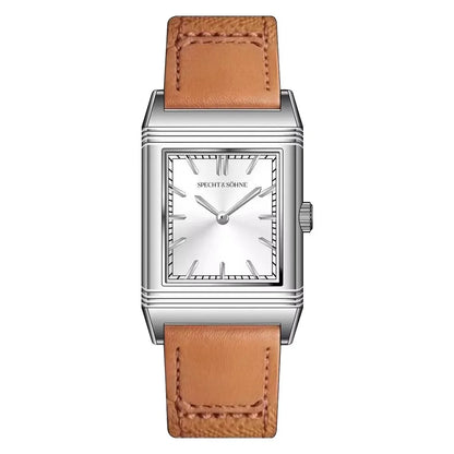 2026 Specht & Söhne New 25.5MM Square Watch For Men Ronda Quartz Movt Sports Watches Ultrathin Stainless Steel 50M Waterproof