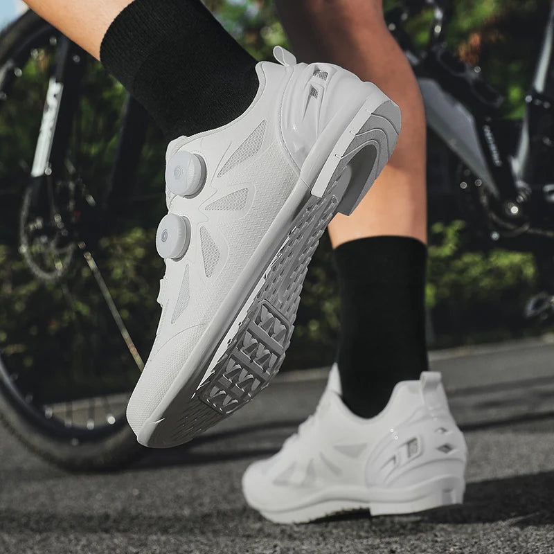 Men's Non-Locking Mountain Bike Shoes Without Cleats Road Bicycle RB Speed Non-Cleat Cycling Shoes Sneakers Flat Pedal MTB Women