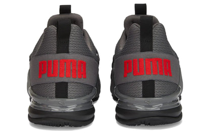 Baskets Puma Axelion Refresh Gris Rouge Noir Cool Gris Foncé 377911-02
