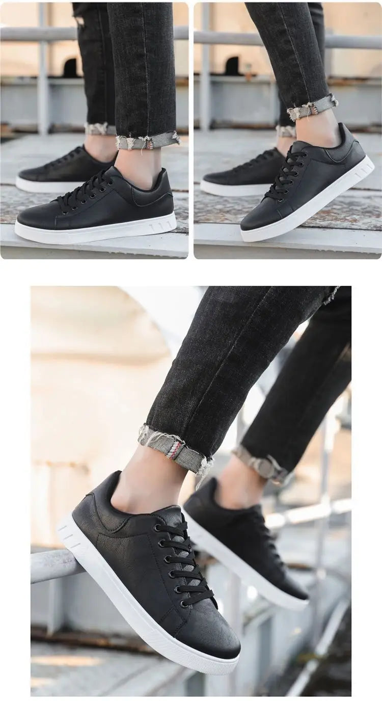 Sapatos de Homem 2026 Novo Estilo Quatro Estações, Versáteis e Modernos, Sola Macia, Brancos, Casuais e Respiráveis para o Verão