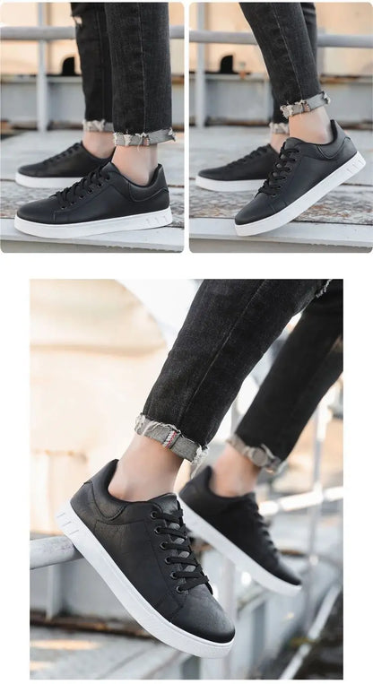 Sapatos de Homem 2026 Novo Estilo Quatro Estações, Versáteis e Modernos, Sola Macia, Brancos, Casuais e Respiráveis para o Verão