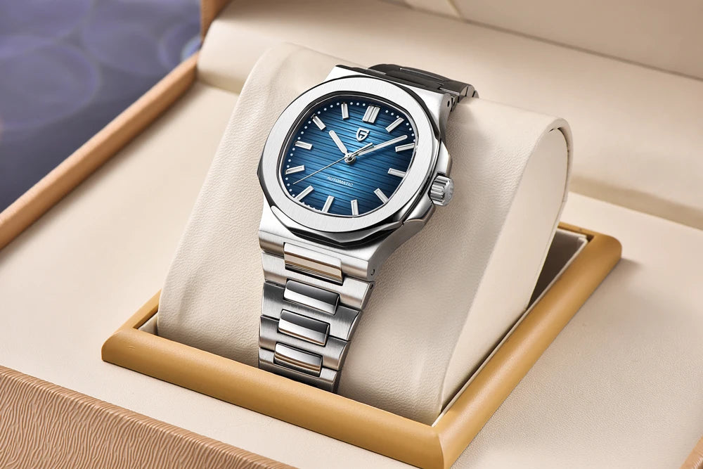 PAGANI DESIGN 2026 New Luxury Automatic Watch Men's Mechanical Wristwatch Stainless Steel Sapphire glass 40MM Barrel dial Watch