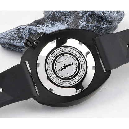 Heimdallr Men's watches 44mm PVD 6105 Diver Watch Japan NH35 Movement Automatic 200M Waterproof Ceramic Bezel Wristwatch