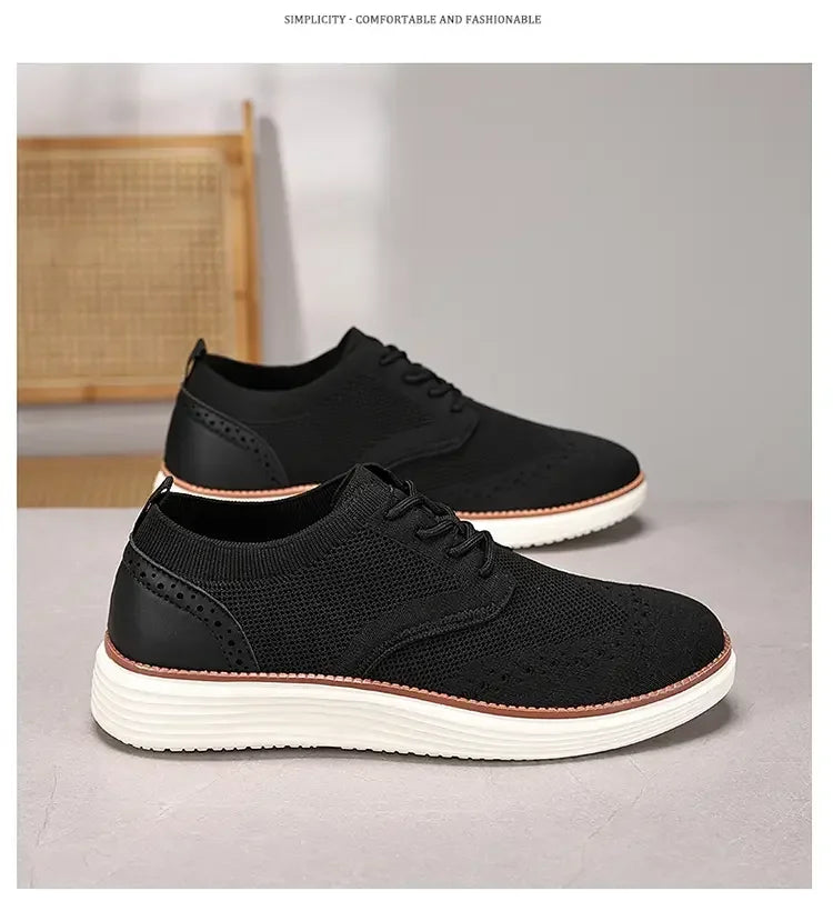 Mocasines deportivos de malla para hombre, calzado antideslizante de corte bajo, zapatos casuales deportivos, superventas, zapatos de diseño 2025