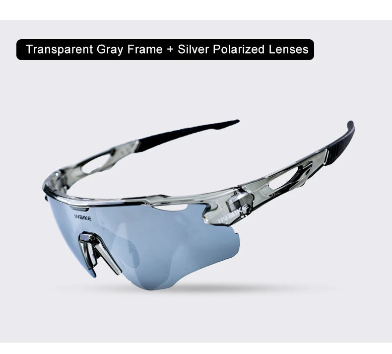 INBIKE 2025 MTB Cycling Sunglasses Polarized UV Protection for Road Biking Mountain Bike Running Hiking Outdoor Sports Glasses
